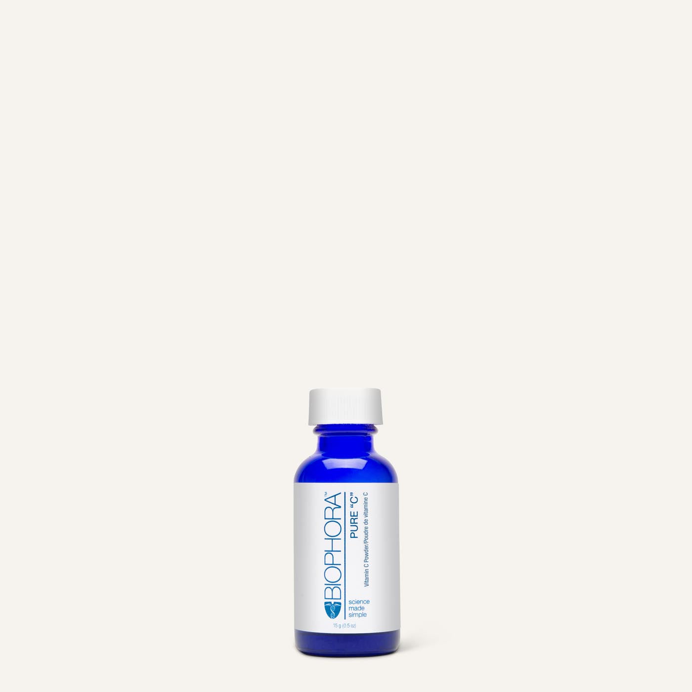 Biophora Pure 'C' – 15ml blue dropper bottle with white cap and Biophora branding